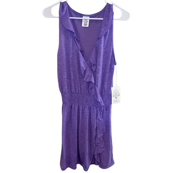 BECCA Breezy Basics Cover Up Ruffle Dress Size Small - Picture 3 of 7